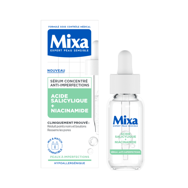 Mixa - Sérum anti-imperfections à l'acide salicylique et niacinamide