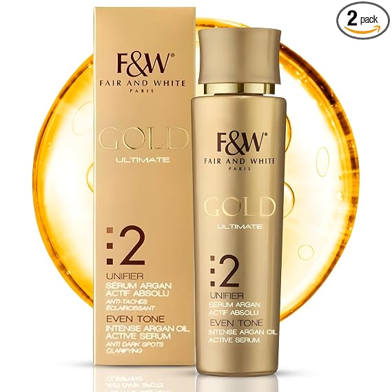 Fair & White 2: Gold Intense Argan Oil Active Serum 30ml - Clarifying Anti Dark Spots