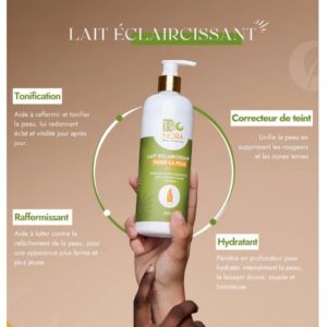 Bionora Lait Hydratant Éclaircissant Spf15 Correcteur Anti Taches 500 ml