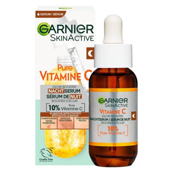 Garnier Skin Naturals Sérum Nuit Éclaircissant à la Vitamine C Booster d’Éclat 30 ml