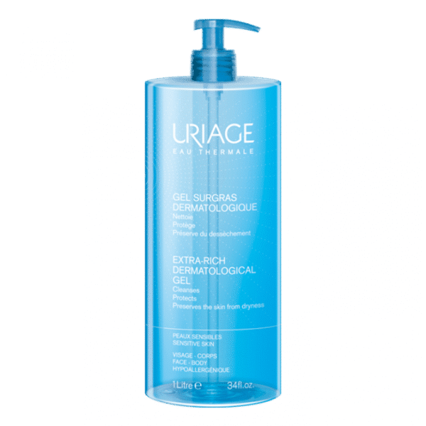 Uriage Gel Douche Surgras Dermatologique Peaux Sensibles 1l