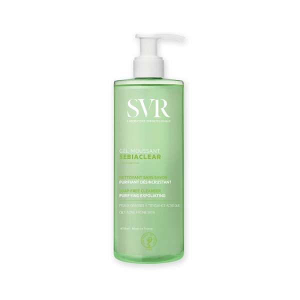SVR Sebiaclear Gel Moussant Nettoyant Désincrustant Sans Savon Flacon Pompe