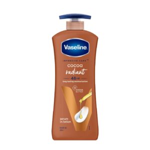 Vaseline Cocoa Radiant Lait Hydratant Corps au Beurre de Cacao 600 ml